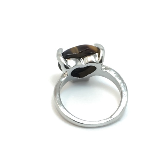 Woodgrain Heart Ring Size 5 - Picture 6 of 6